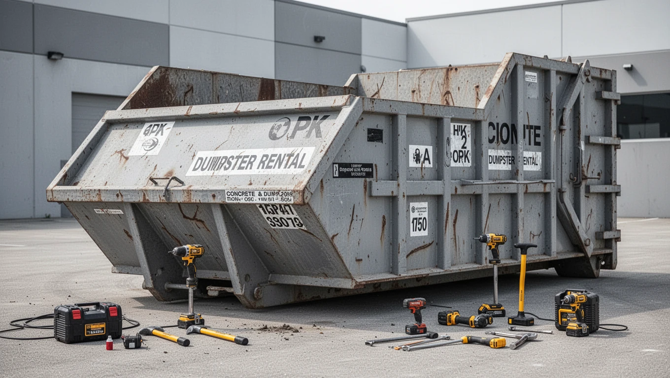Concrete Dumpster Rental
